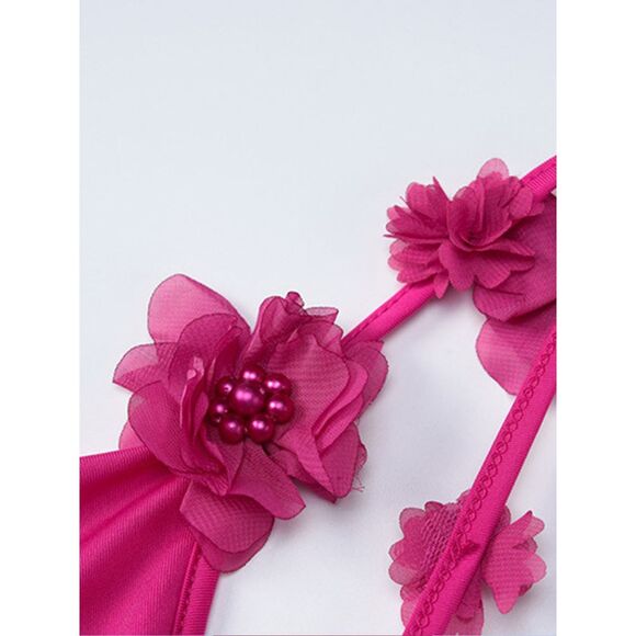 ⛔️‼️SOLD⛔️‼️ Decor Cowl Neck Backless Floral Straps Formal Evening Maxi Pink L - Picture 3 of 4